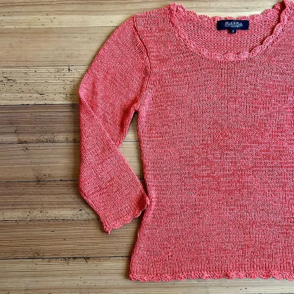 Peck & Peck collection knit sweater. Size S.
